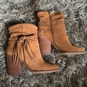 Jessica Simpson Suede Fringe Booties